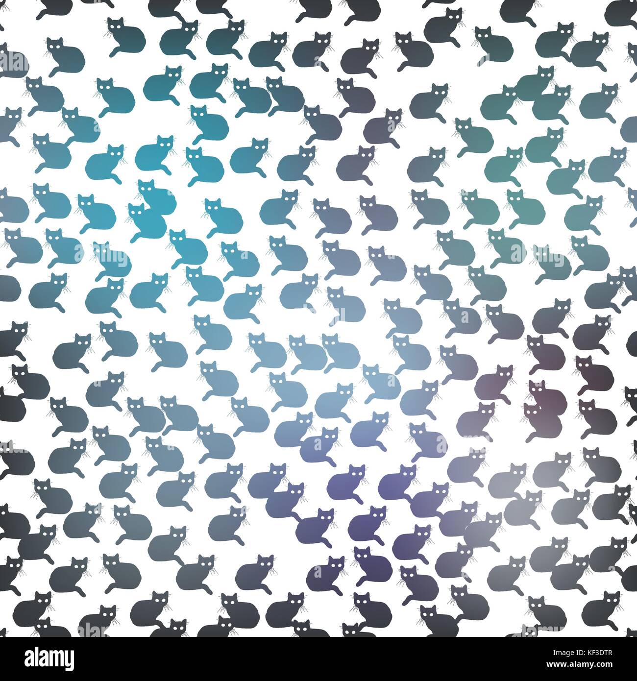 Seamless pattern with sitting cats Stock Vector Image &amp; Art Alamy