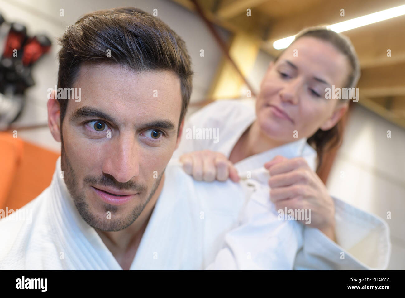 judo lesson Stock Photo Alamy