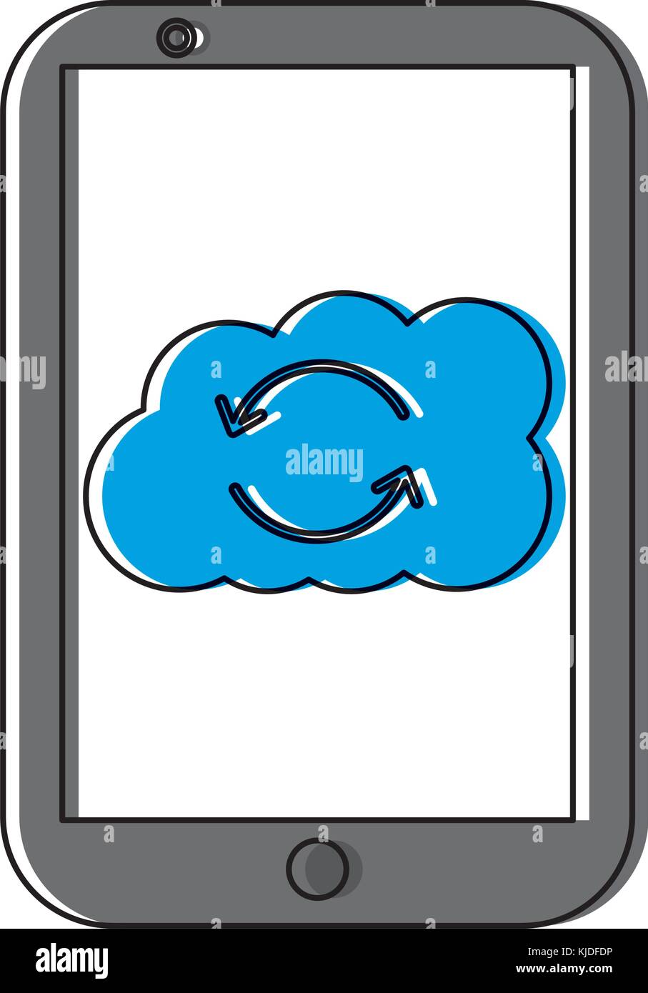mobile cloud storage hosting system process Stock Vector Image & Art Alamy