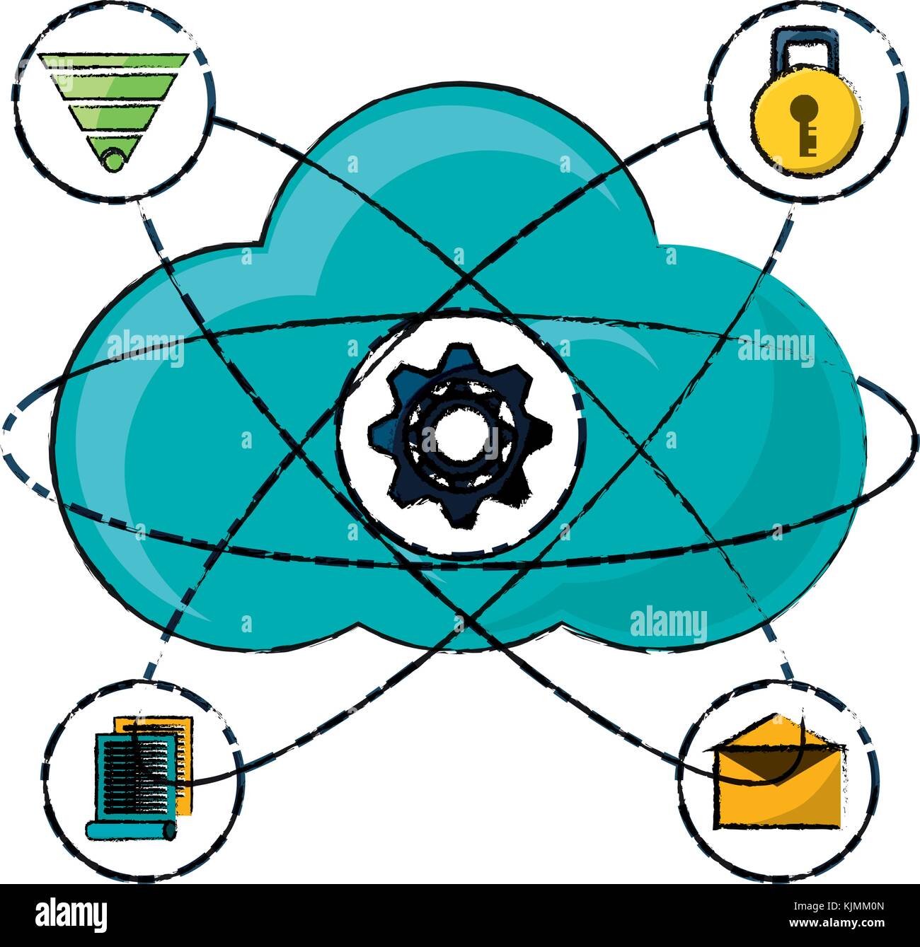 cloud storage design concept Stock Vector Image & Art Alamy