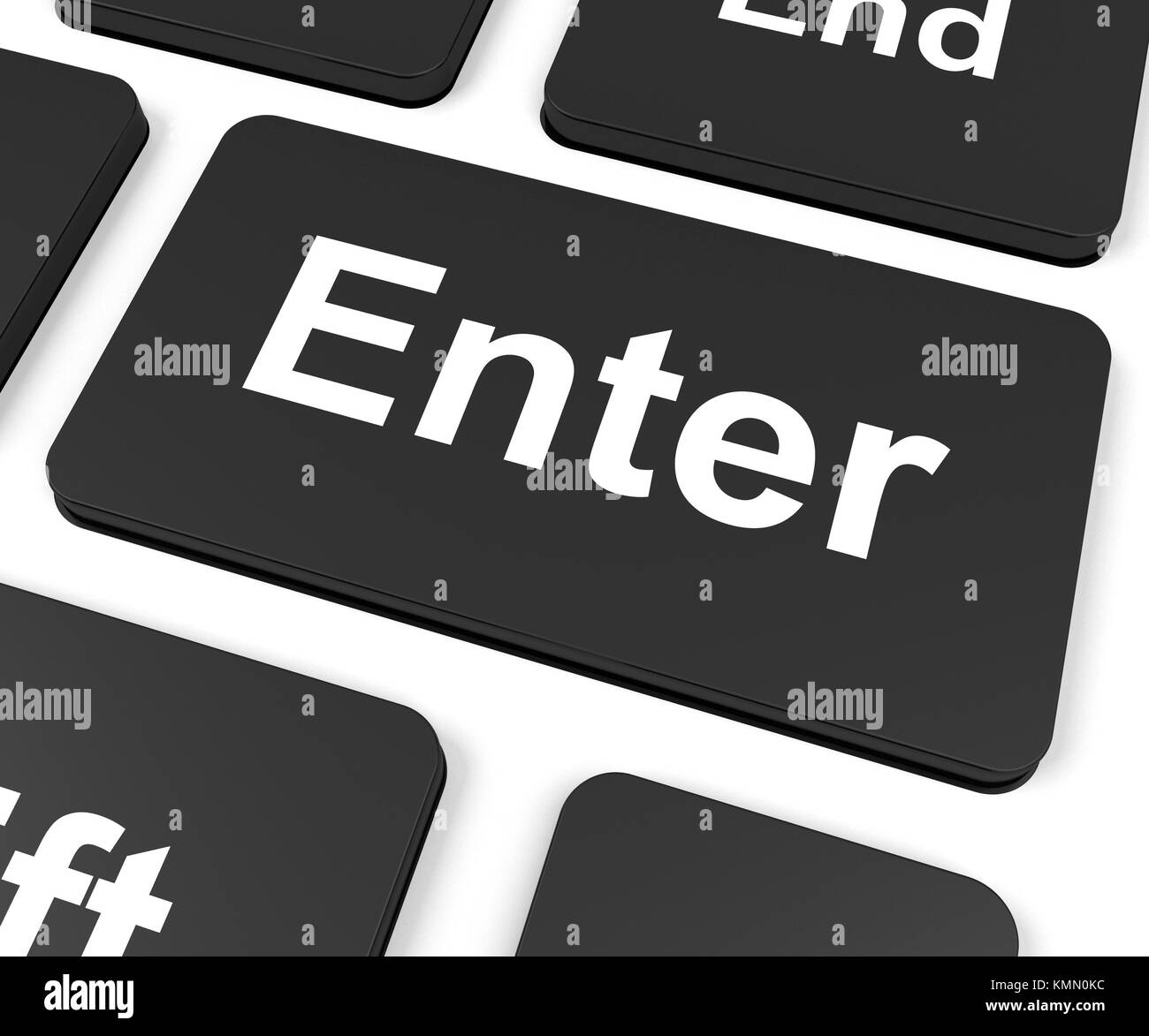 Enter Key Showing Computing And Stock Photo Alamy