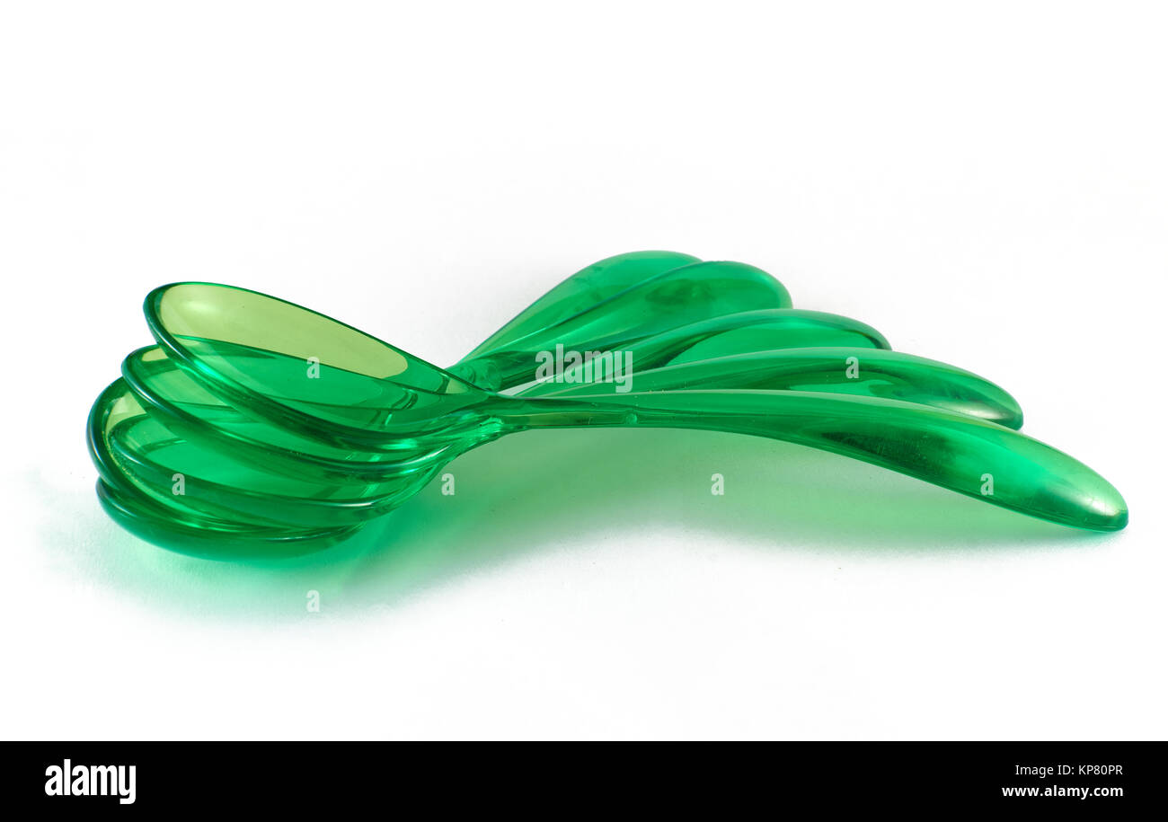 Green spoon Stock Photo Alamy