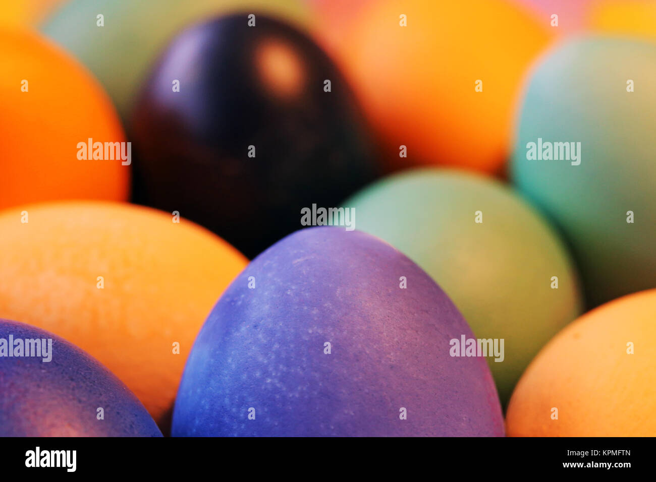 Coloured Easter eggs Stock Photo Alamy