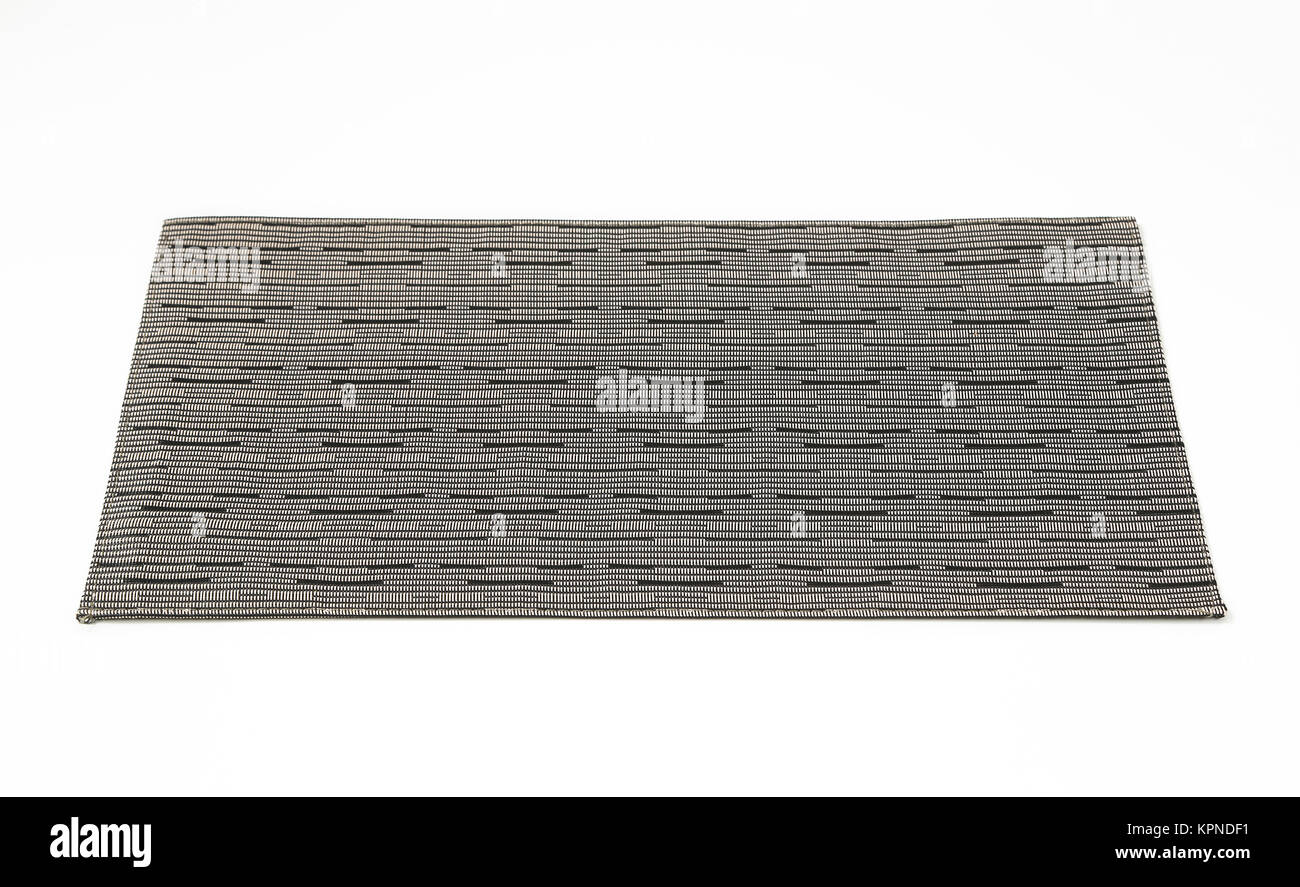 Rectangular gray table mat Stock Photo Alamy