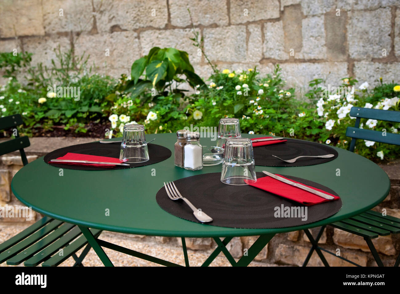 Table set up Stock Photo Alamy