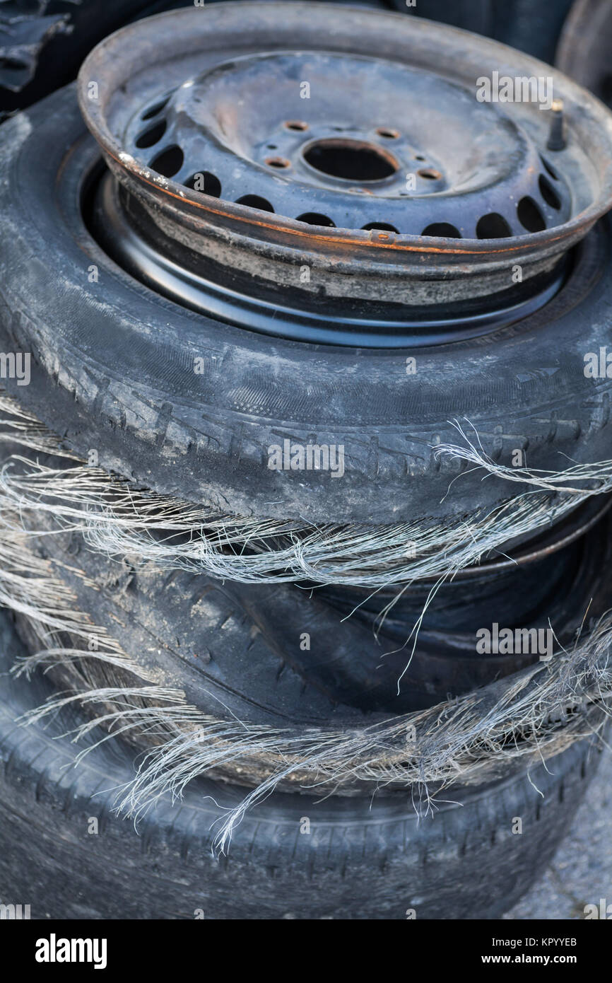 Blown Tire Stock Photos & Blown Tire Stock Images Alamy