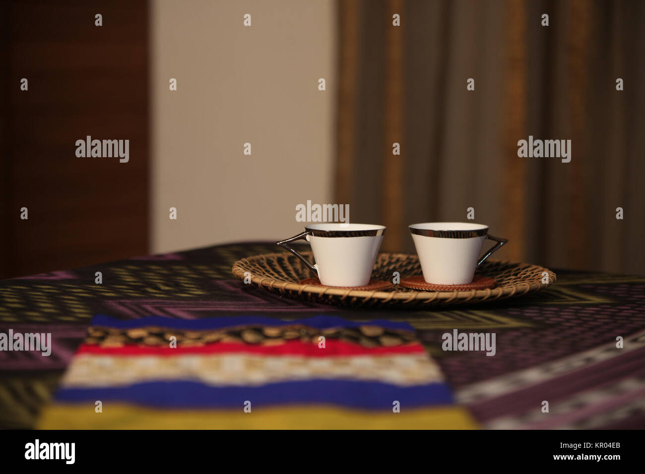 Refreshing Bed Tea Stock Photo Alamy