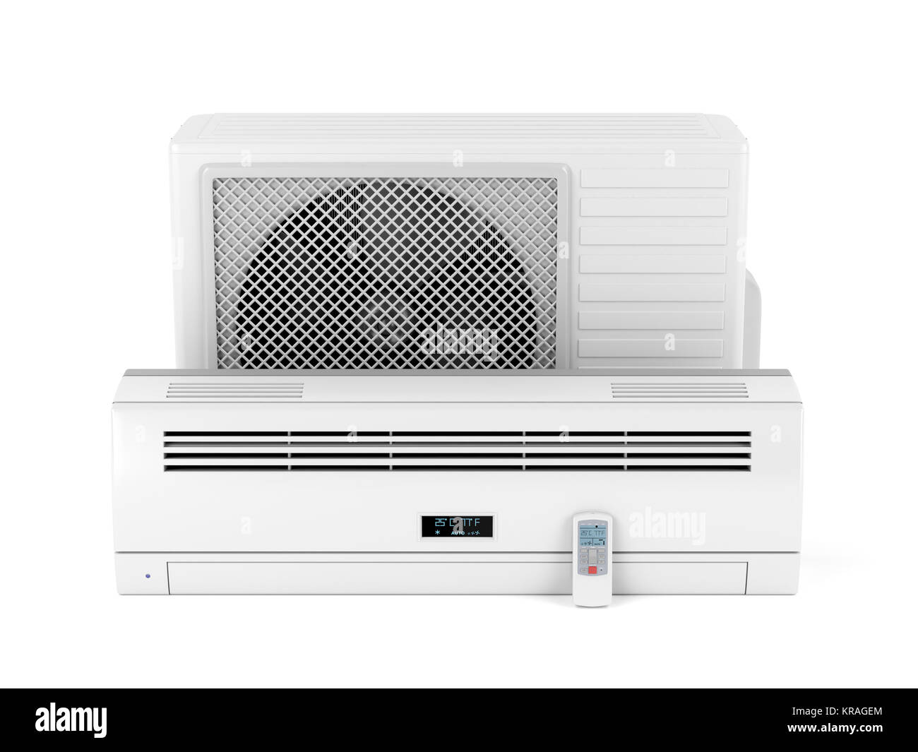 Outdoor unit compressor air conditioner Cut Out Stock Images & Pictures