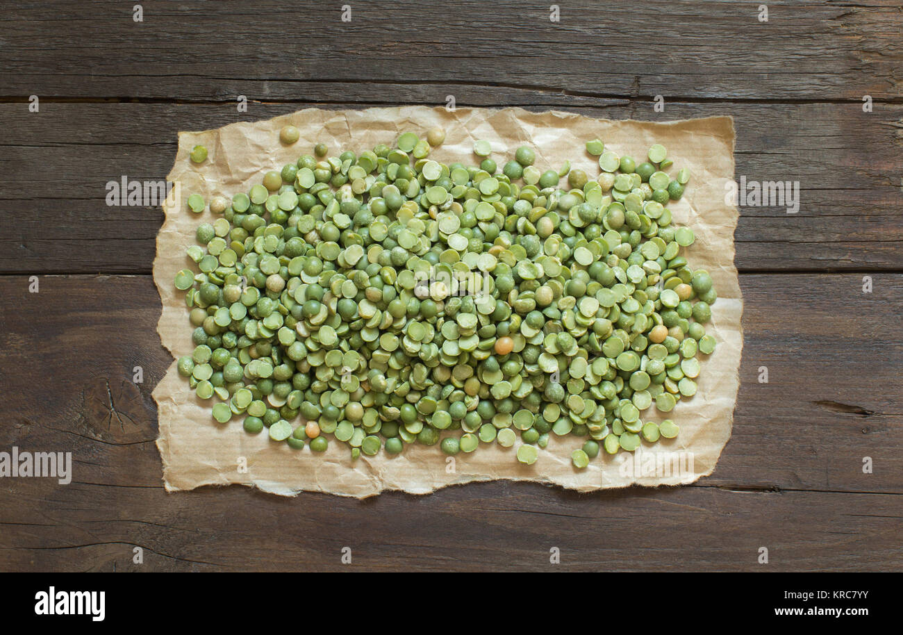 Dried Green Split Peas Stock Photo Alamy