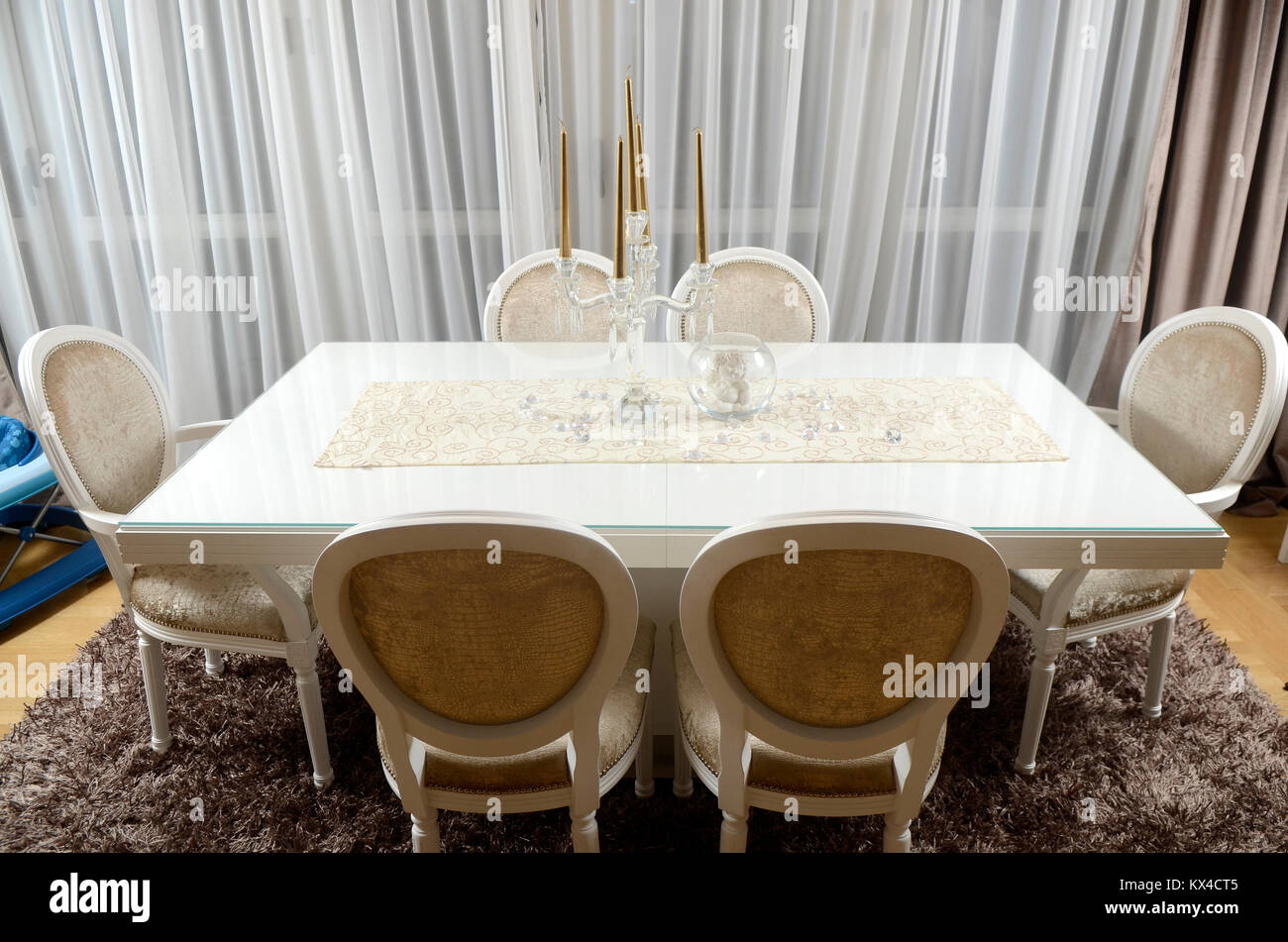 Beautiful Dining table Stock Photo Alamy