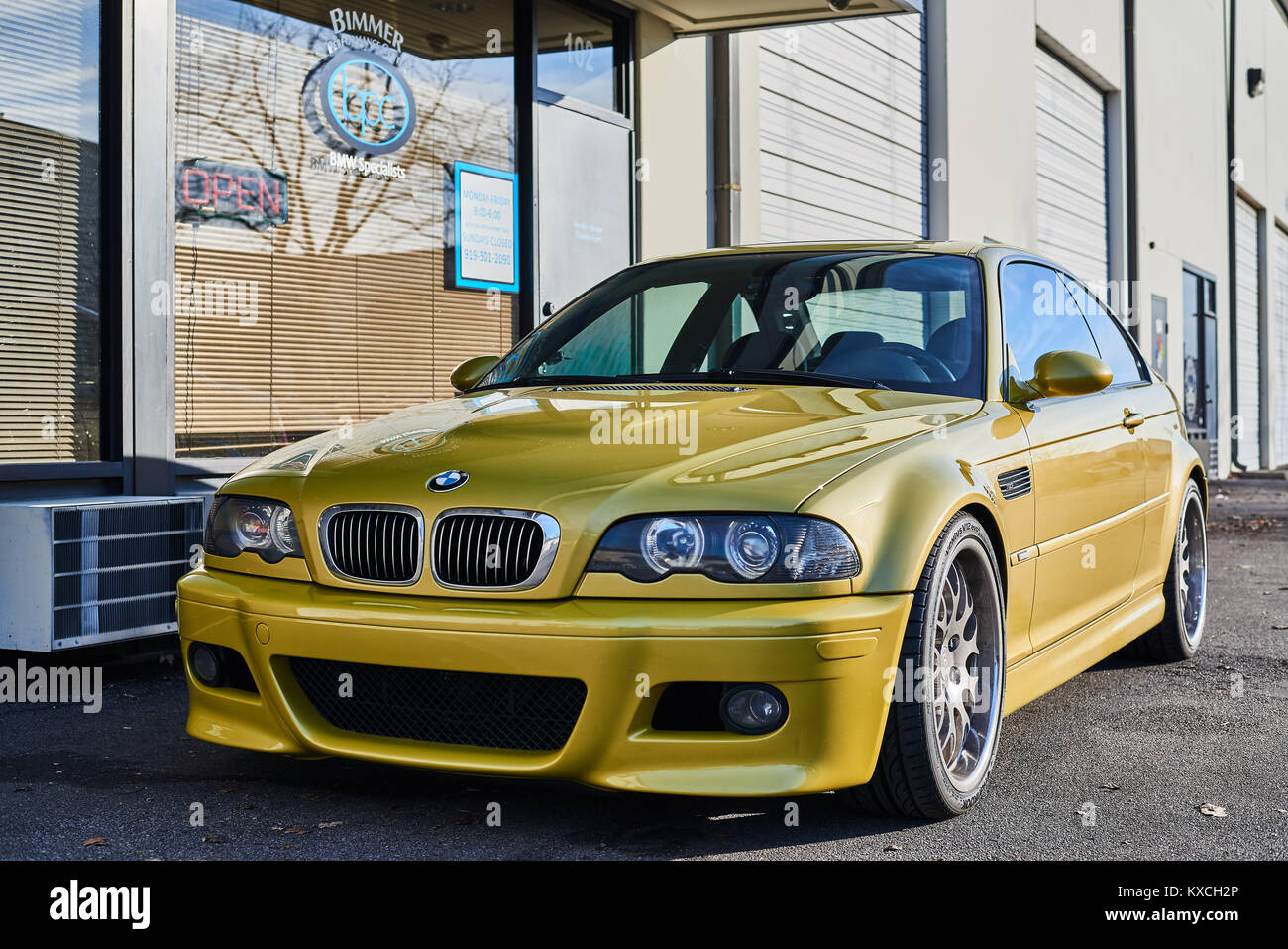 Phoenix Yellow E46 M3 Stock Photo Alamy