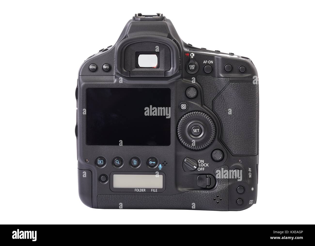 DSLR camera back Stock Photo Alamy