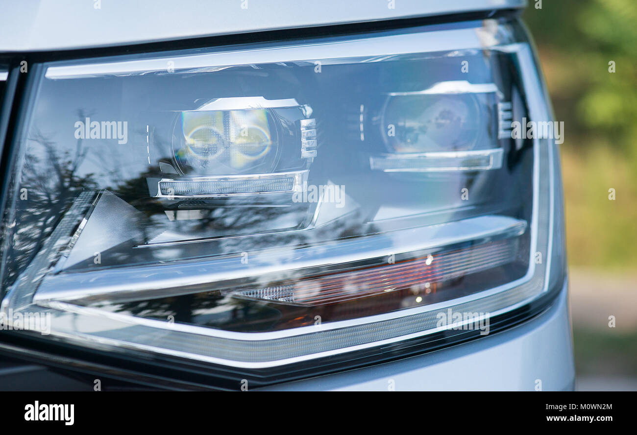 Car headlights bright white hires stock photography and images Alamy