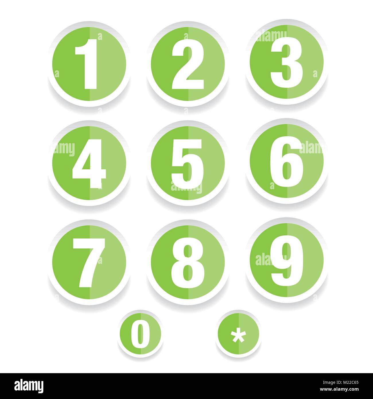 Number set vector label Stock Vector Image & Art Alamy