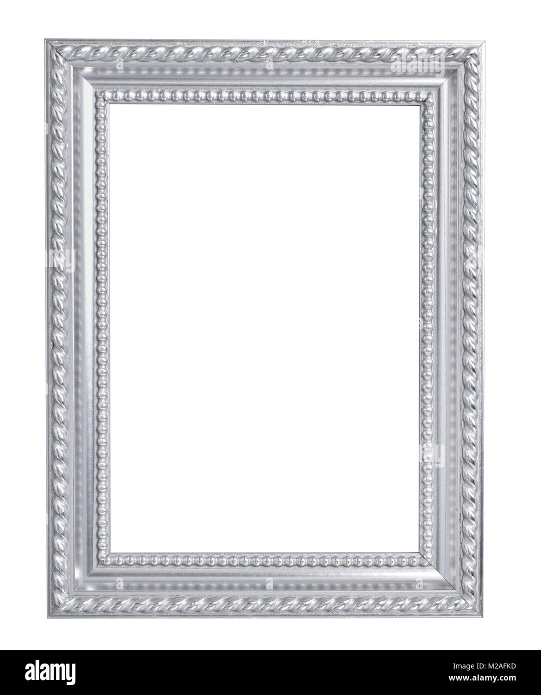 silver picture frame Stock Photo Alamy