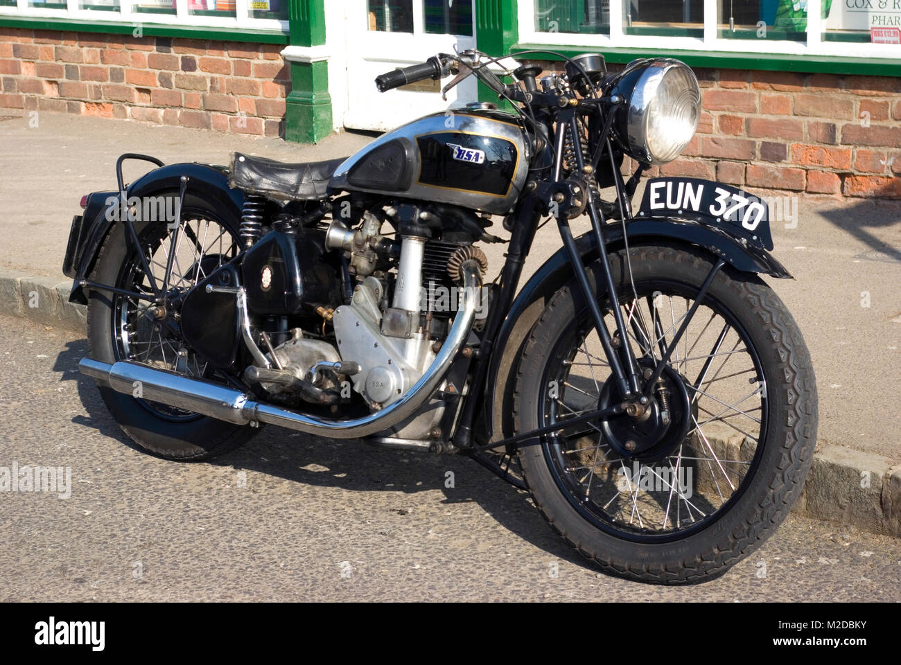 BSA Motorcycle Stock Photo Alamy