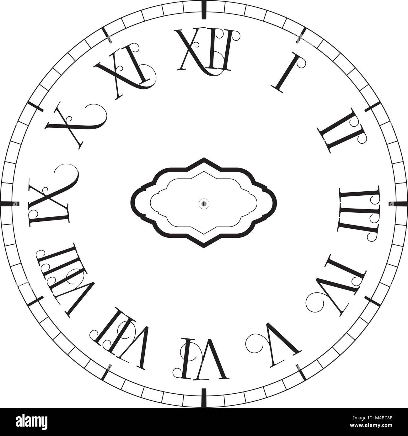 Vector vintage clock Stock Vector Image & Art Alamy