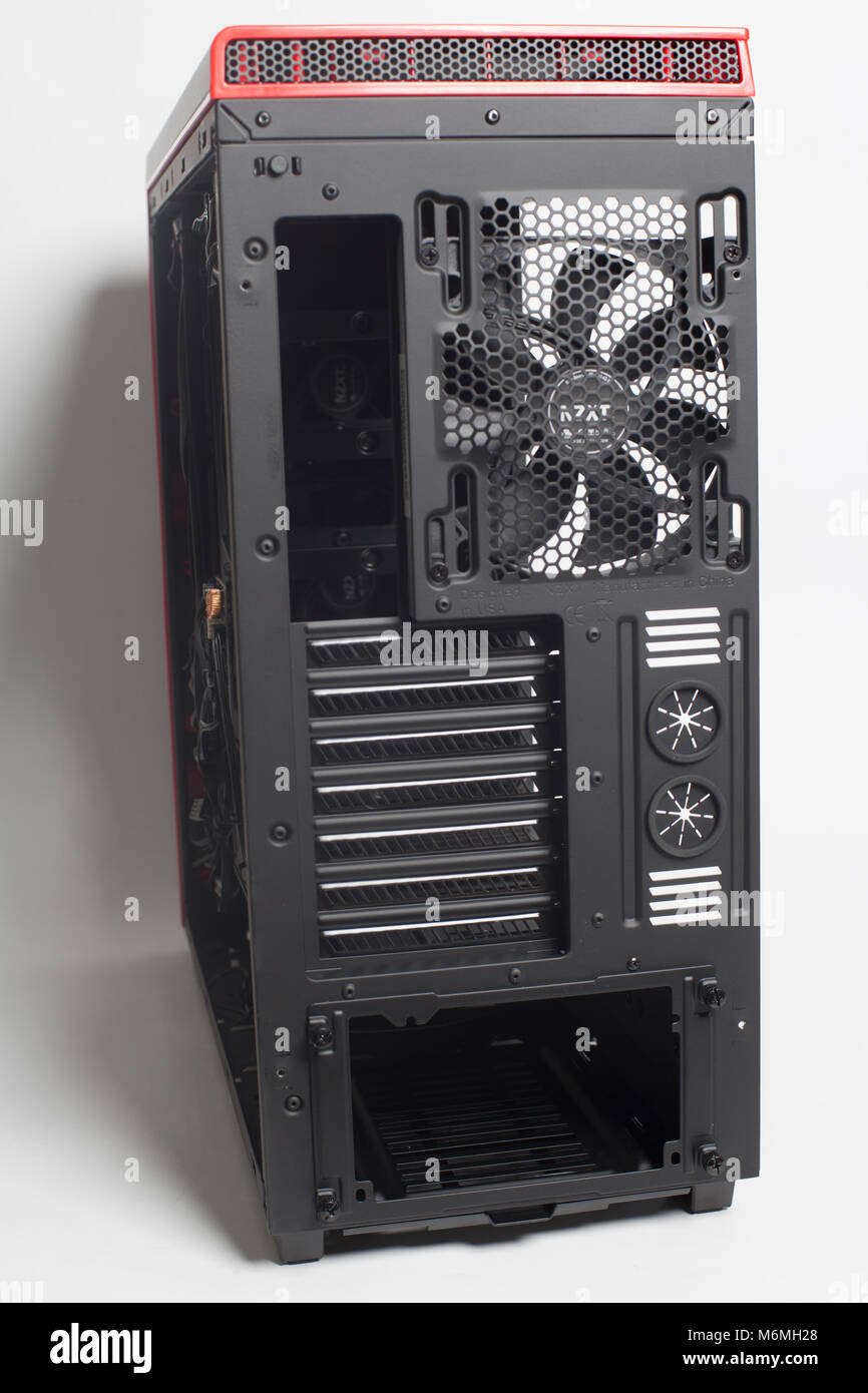 Desktop Empty Computer Case Stock Photo Alamy