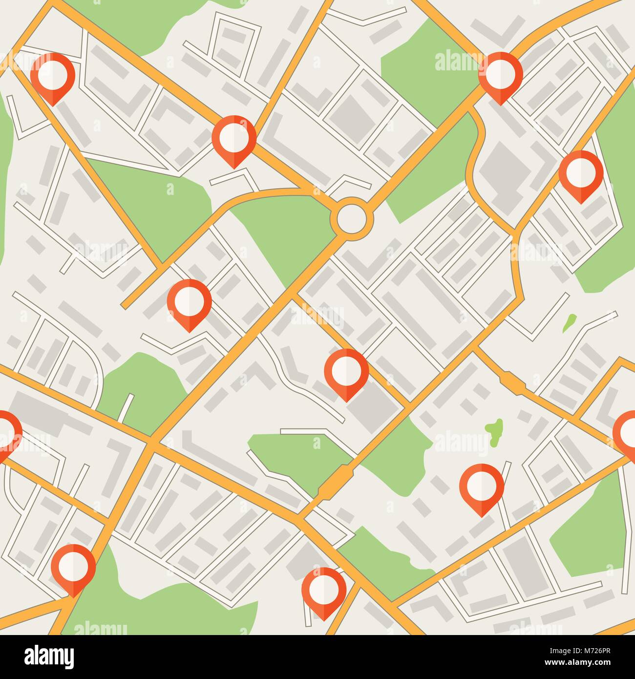 City map abstract seamless pattern vector background Stock Vector Image