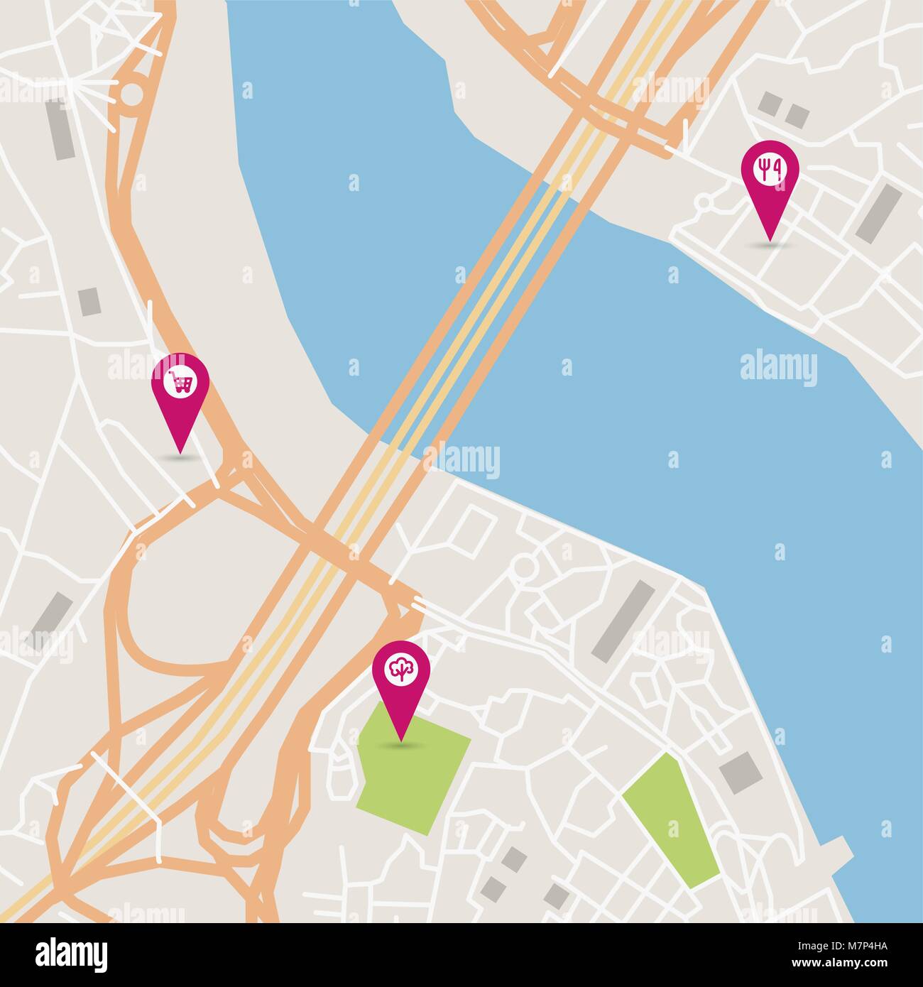 Vector city map Stock Vector Image & Art Alamy