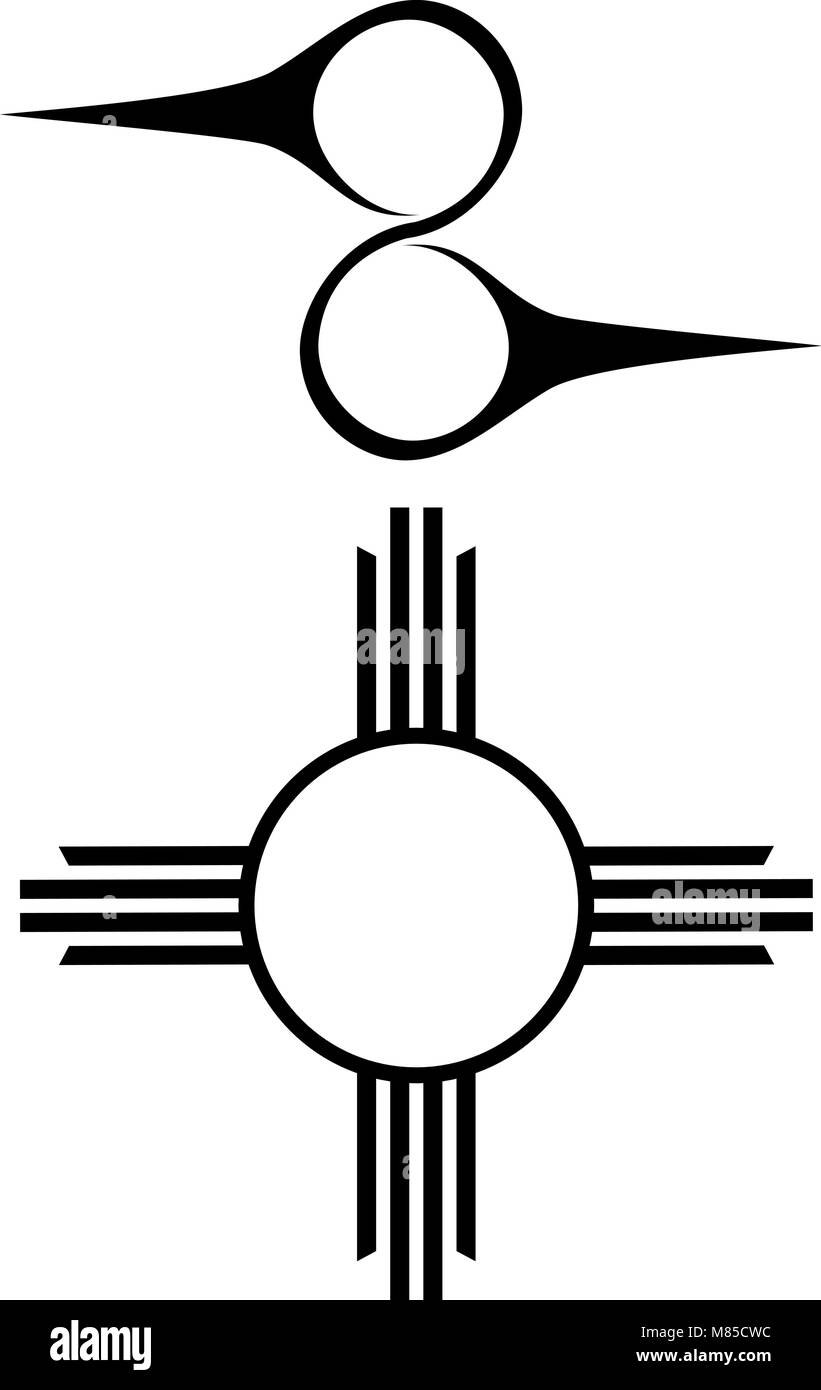 Set of two Native american symbols Stock Vector Image & Art Alamy