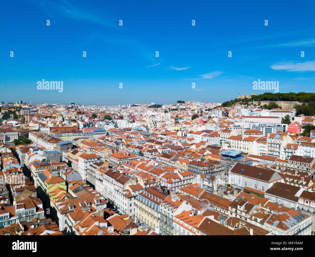 Rooftops in Lisbon, Portugal Stock Photo Alamy