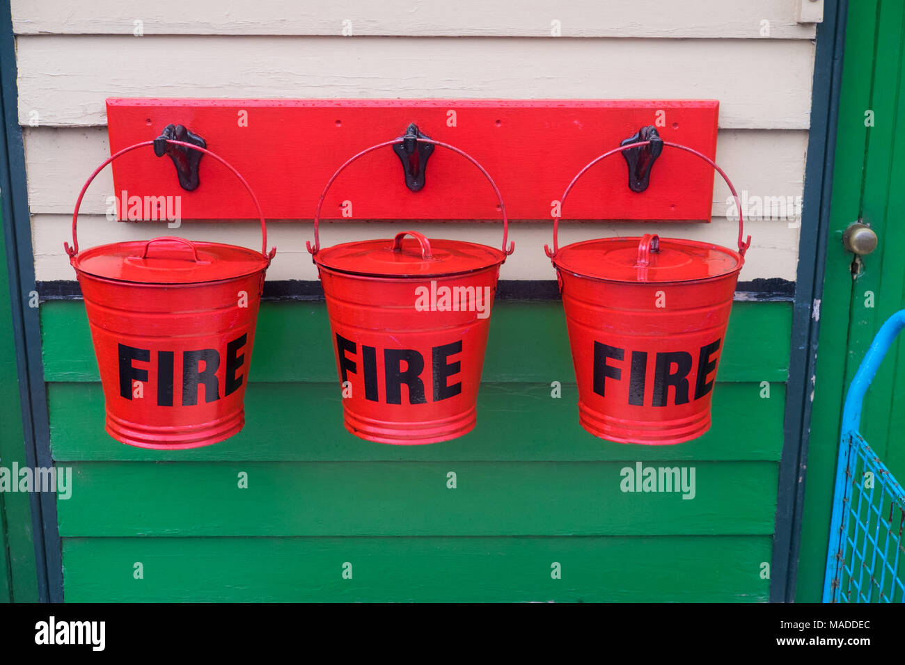 Vintage fire buckets hires stock photography and images Alamy