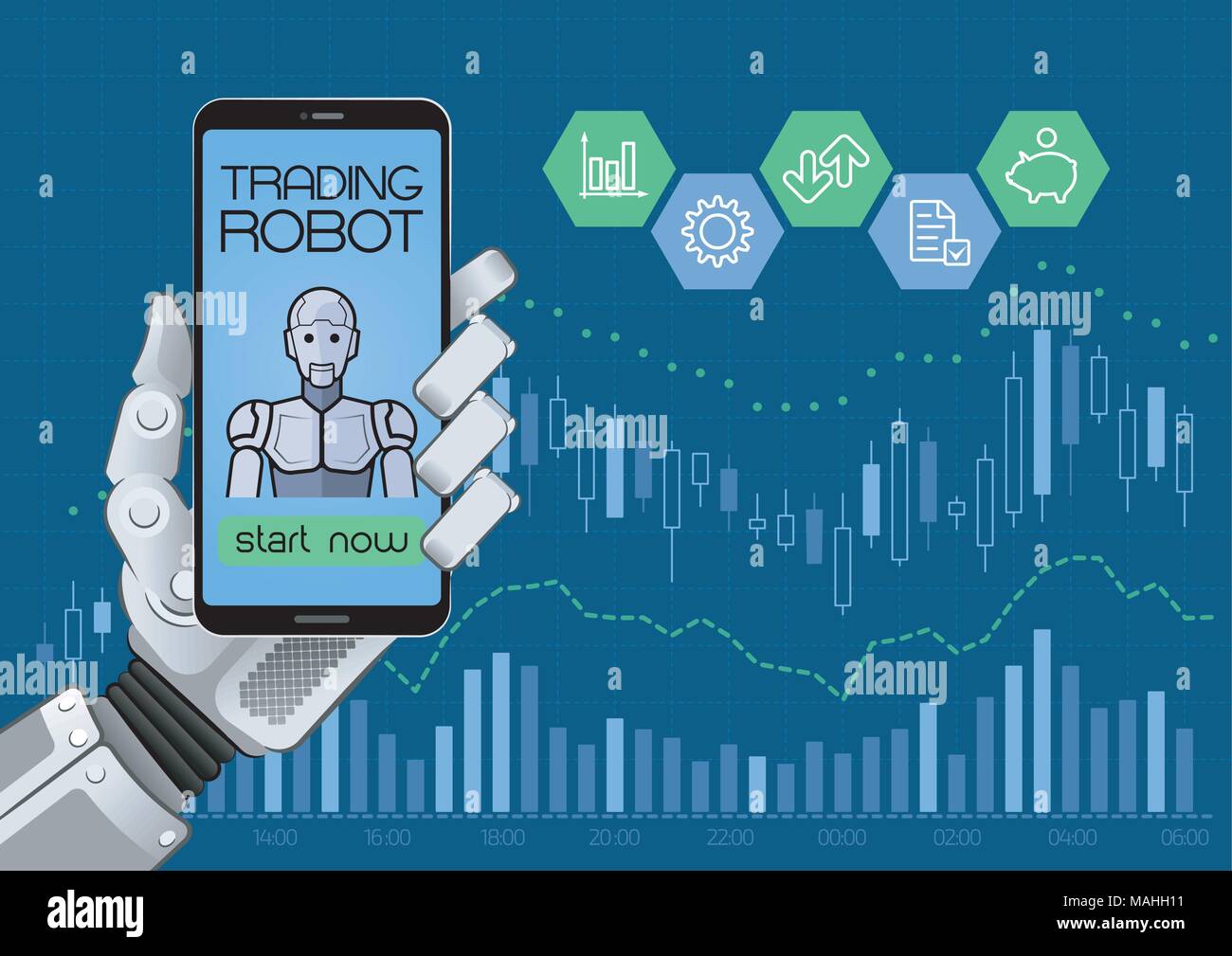 Trading Robot Of Automated Trading System Stock Vector Image & Art Alamy