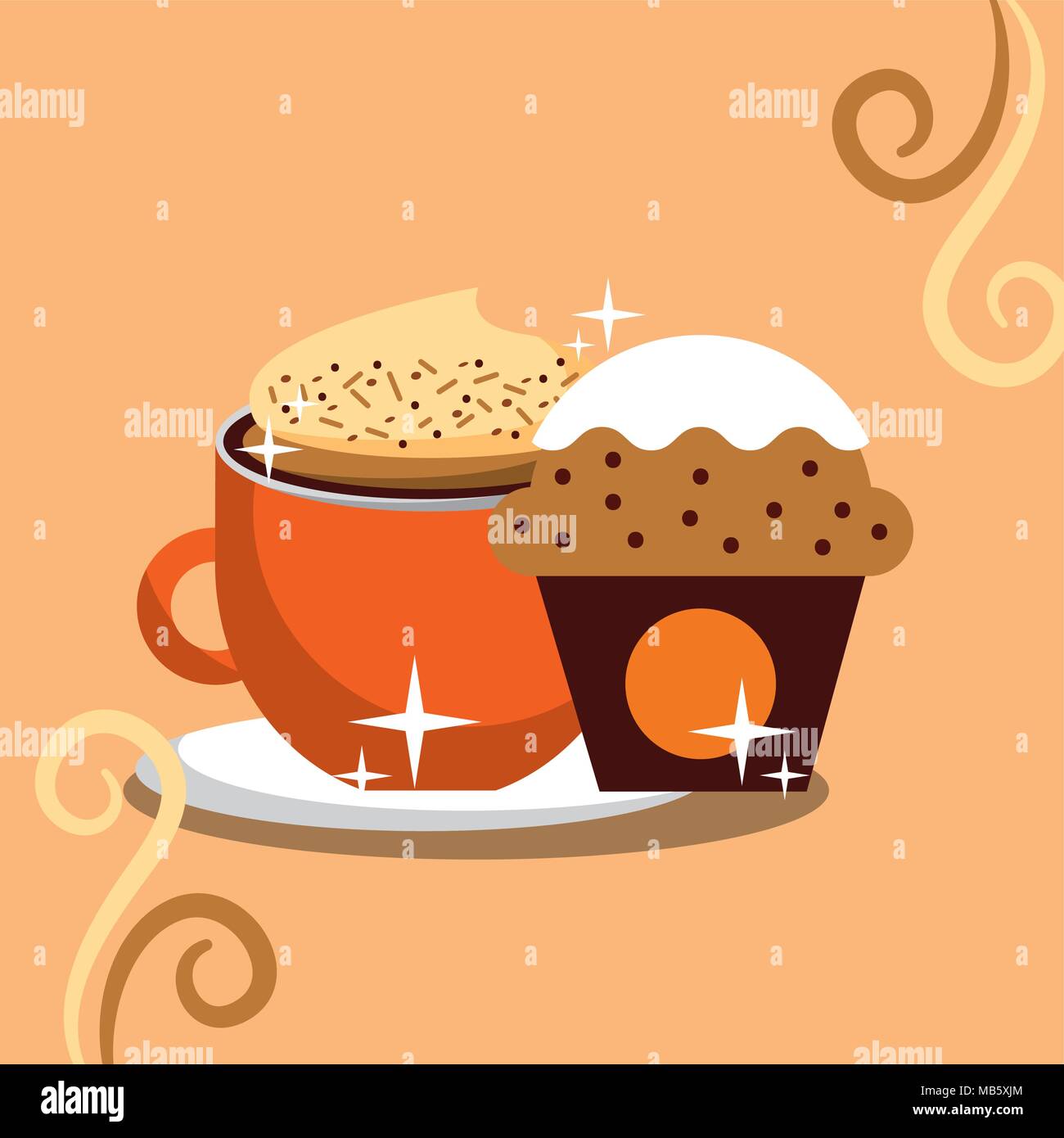 coffee time image Stock Vector Image & Art Alamy
