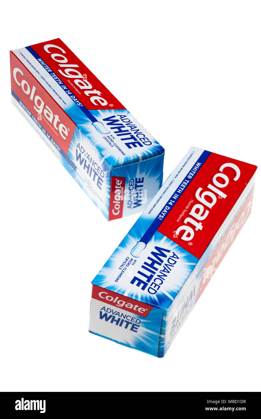 Colgate advanced white toothpaste Stock Photo Alamy