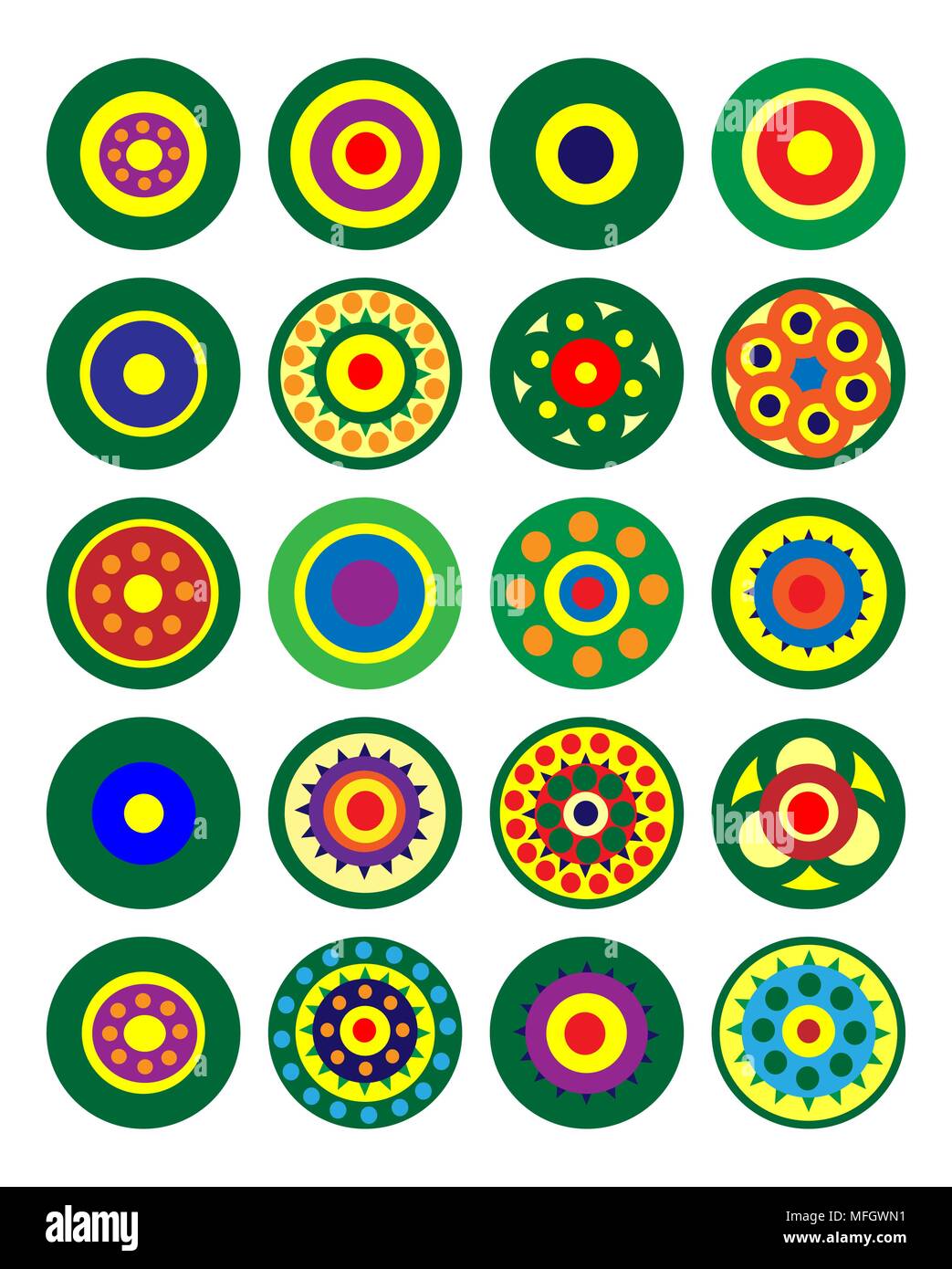 Circular patterns Cut Out Stock Images & Pictures Alamy