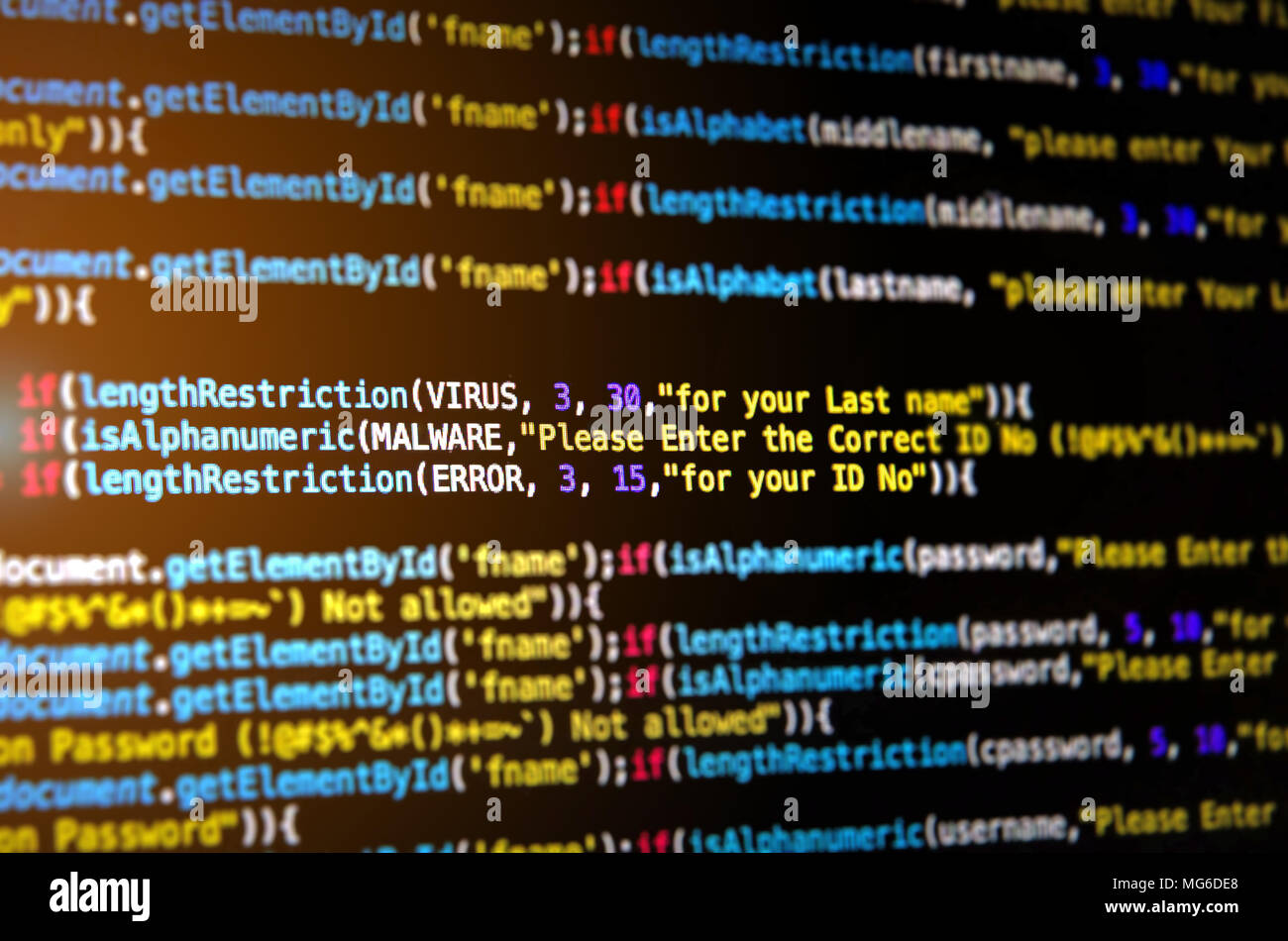 Desktop source code and abstract technology background, Developer and