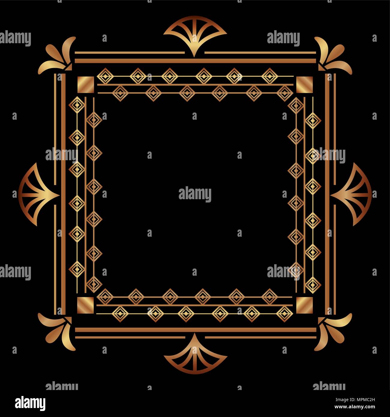 art deco frames and borders Stock Vector Image & Art Alamy