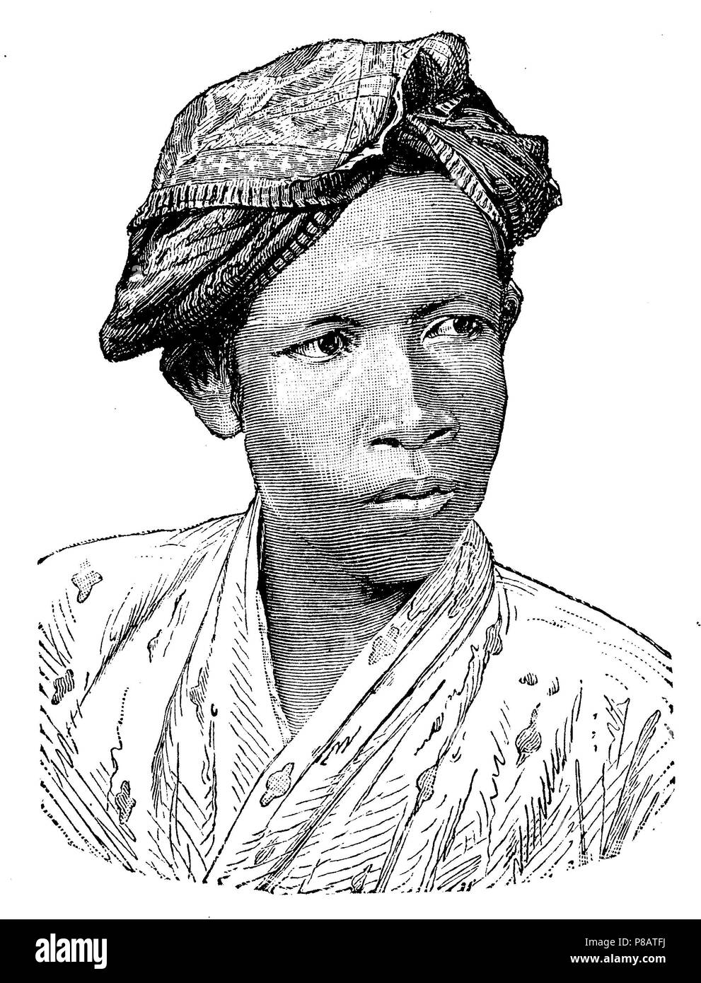 Malay from Batavia, 1904 Stock Photo Alamy