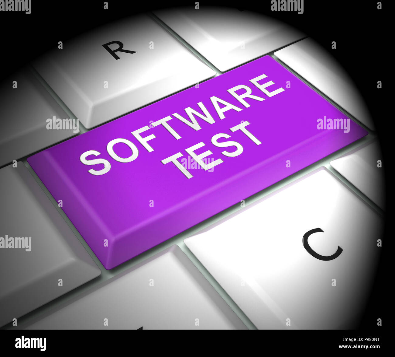 Software Tester Code Debugging Analyst 3d Rendering Means Computer