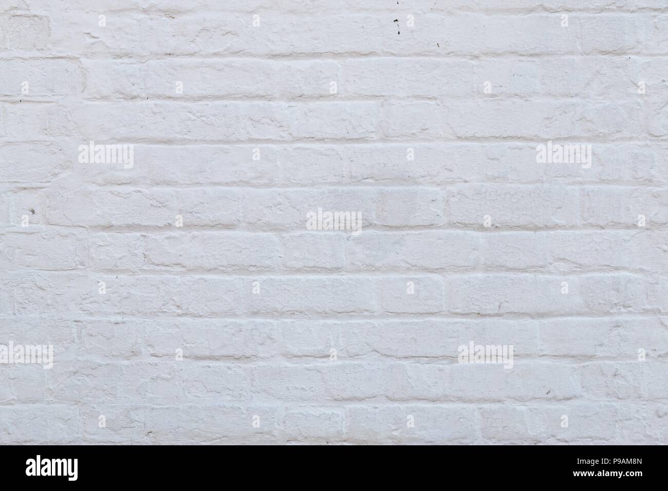 Whitewashed brick wall white Stock Photo Alamy