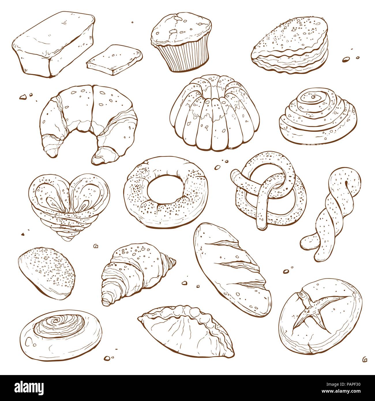 hand drawn bread Stock Vector Image & Art Alamy