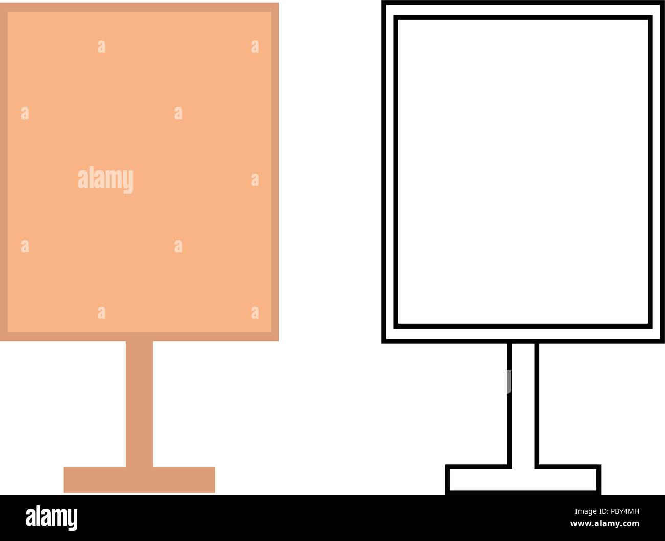 Notice board icons on a white background Stock Vector Image & Art Alamy