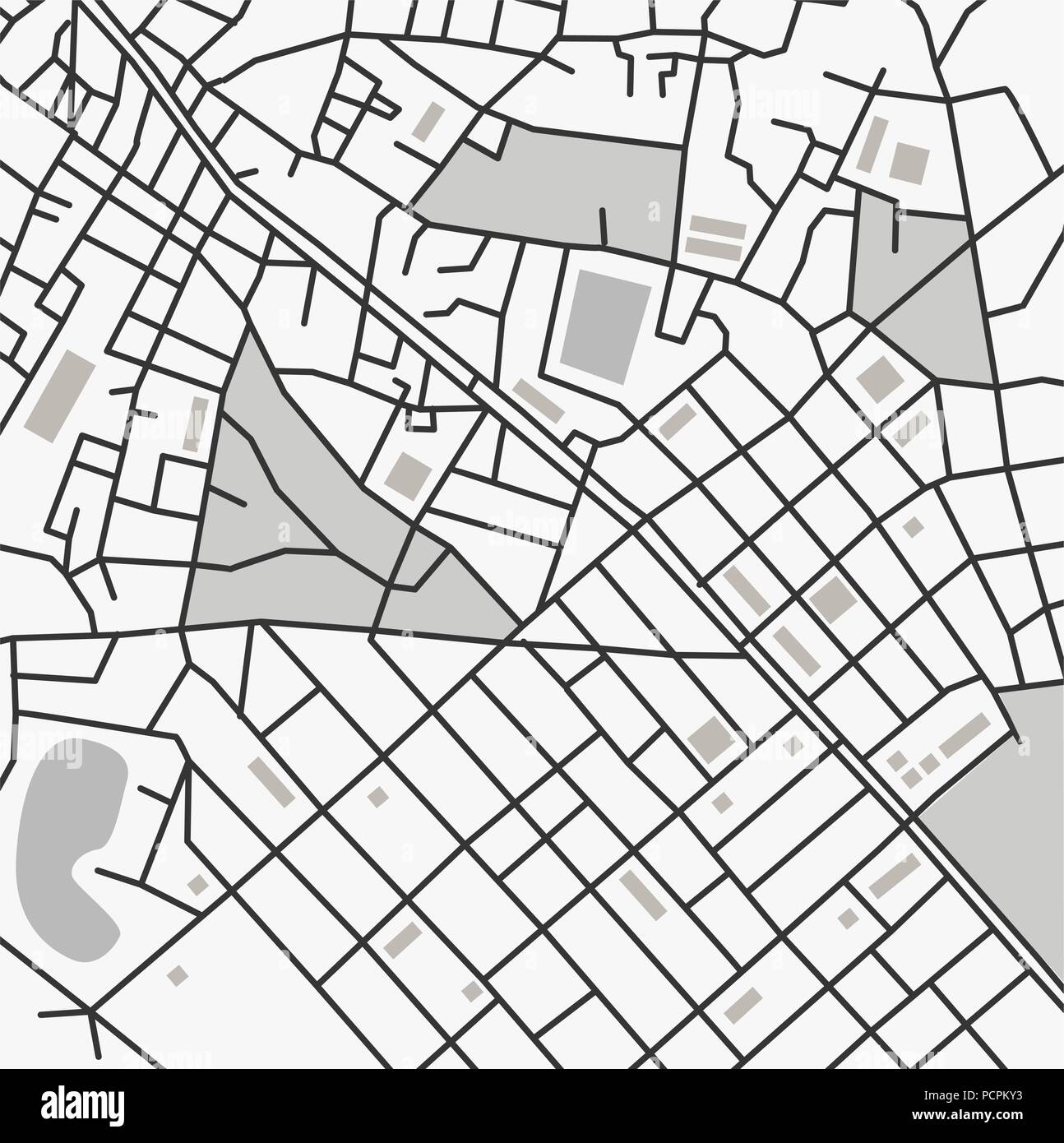 Vector city map Stock Vector Image & Art Alamy