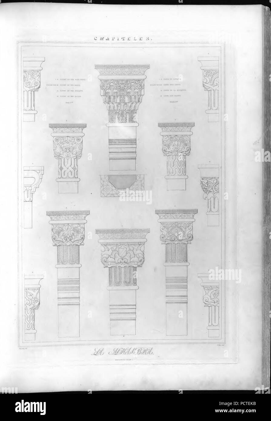 Alhambra picture Black and White Stock Photos & Images Alamy