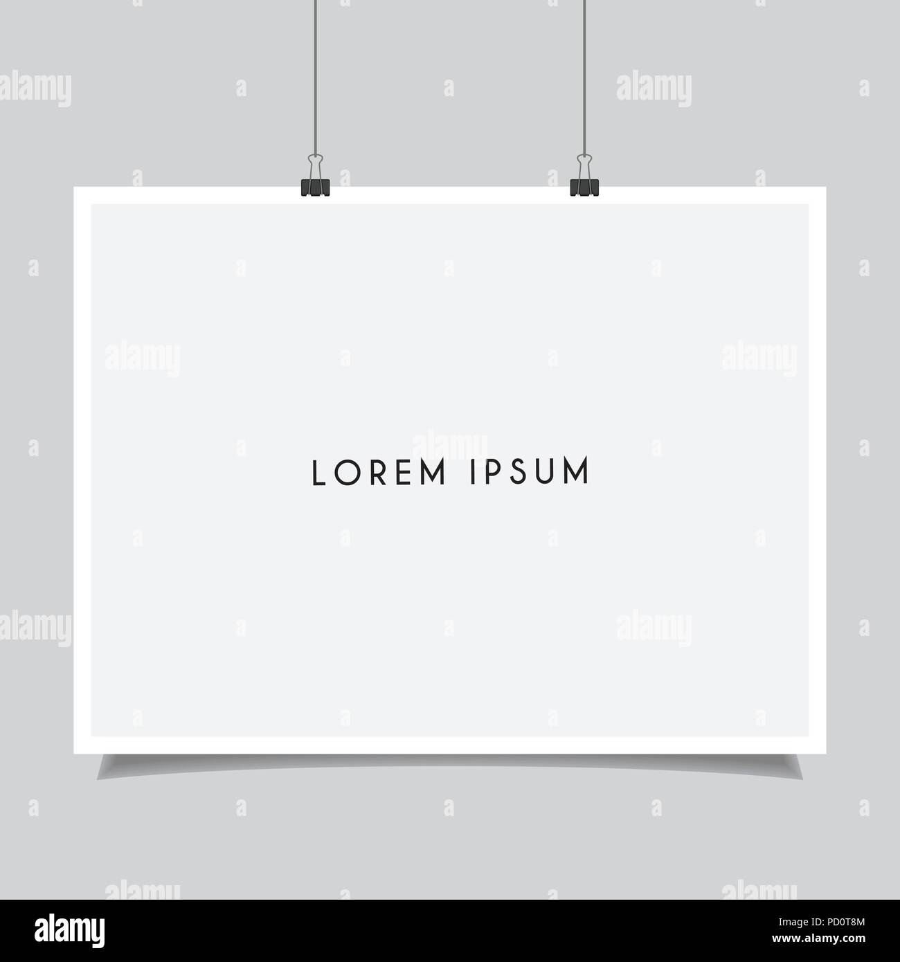 Blank poster frame vector Stock Vector Image & Art Alamy