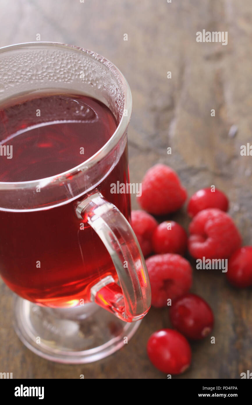 raspberry tea infusion Stock Photo Alamy