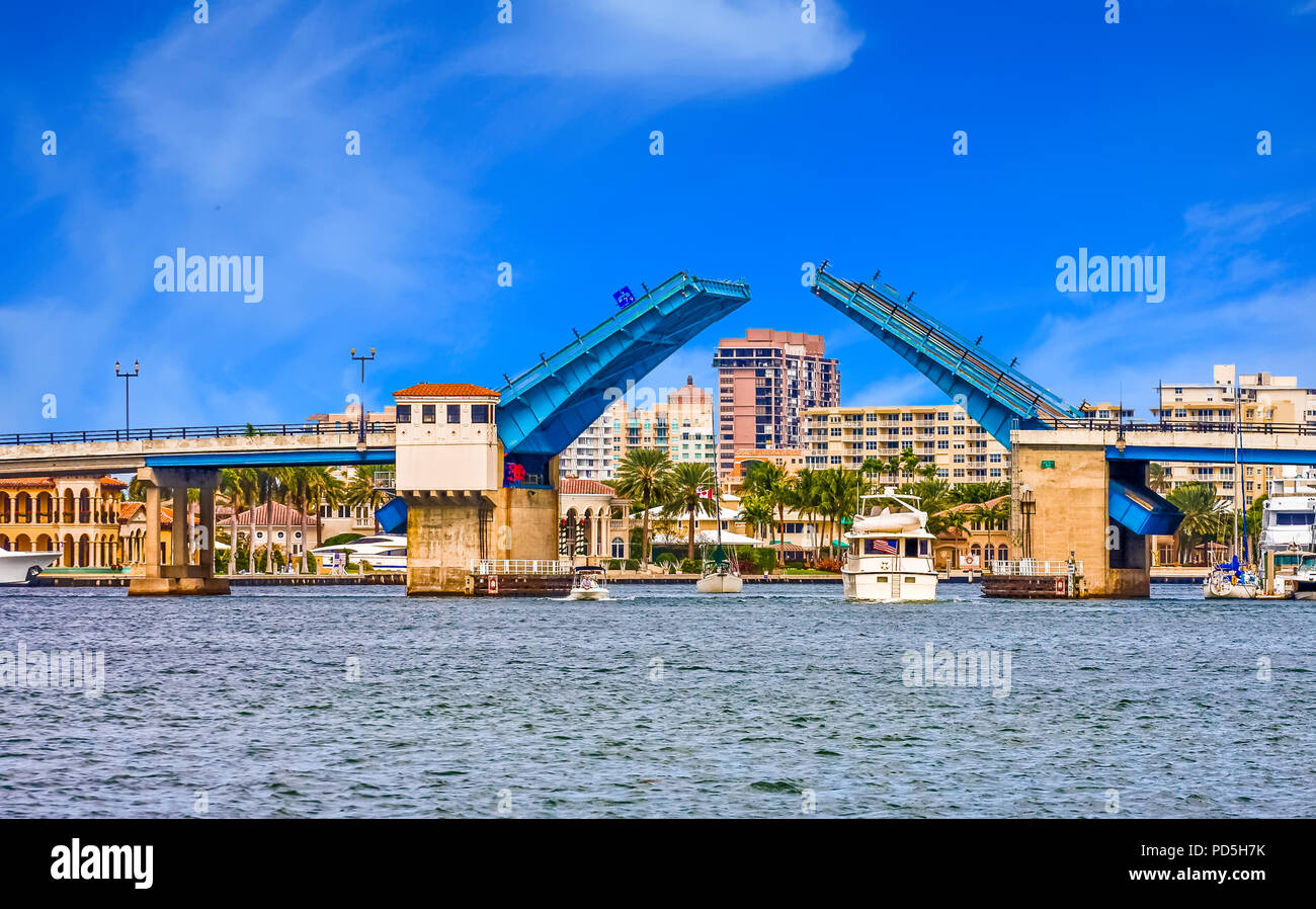 Bridge Draw Drawbridge Florida High Resolution Stock Photography and