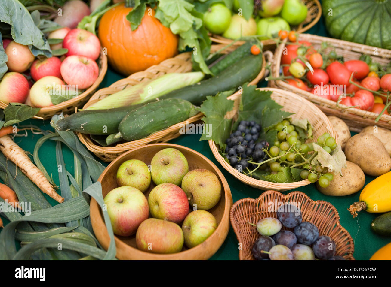 Fruit and vegetable display Stock Photo Alamy