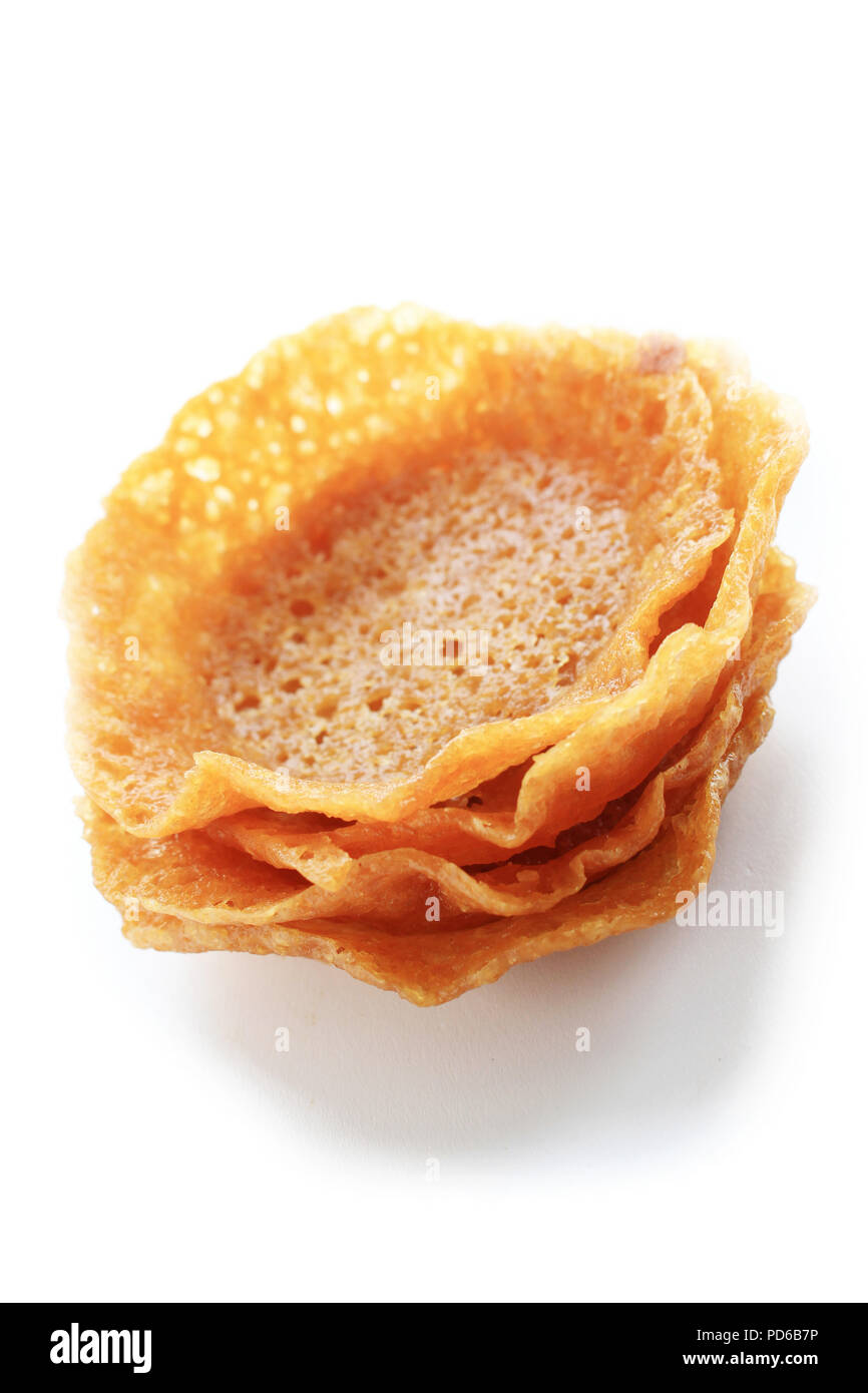brandy snap baskets Stock Photo Alamy