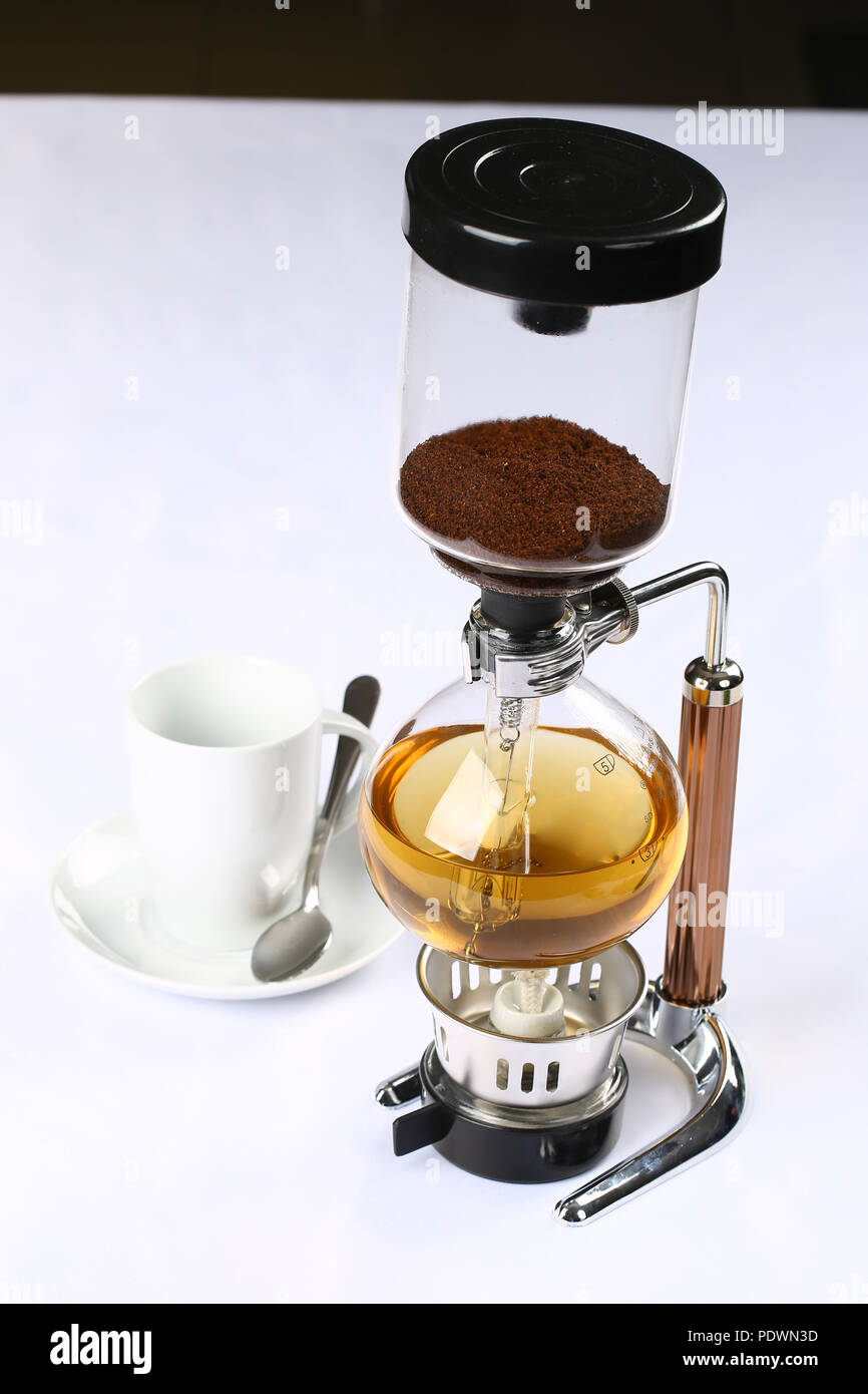 Syphon coffee maker Stock Photo Alamy