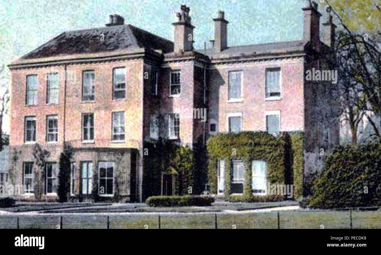 Ashbourne Hall Hotel postcard 1900 Stock Photo Alamy