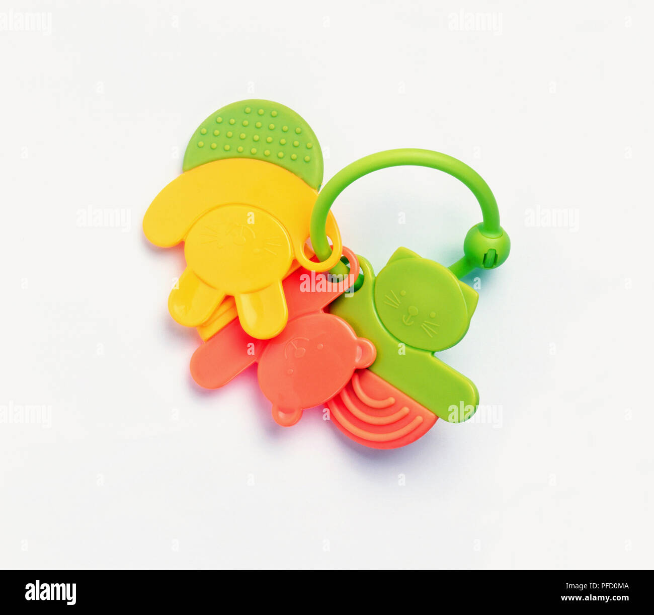 Plastic teething ring, closeup Stock Photo Alamy