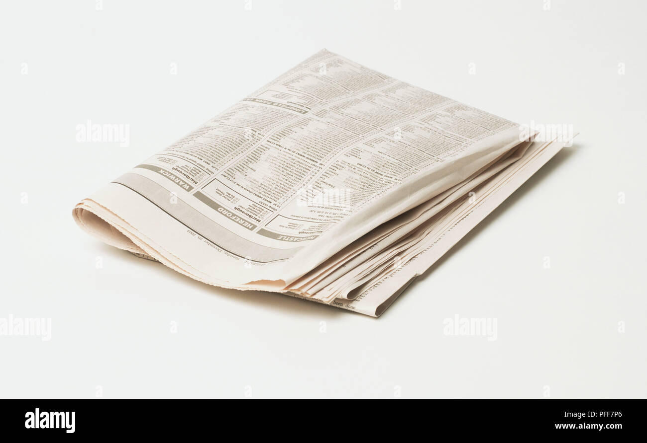 Folded Newspaper Template