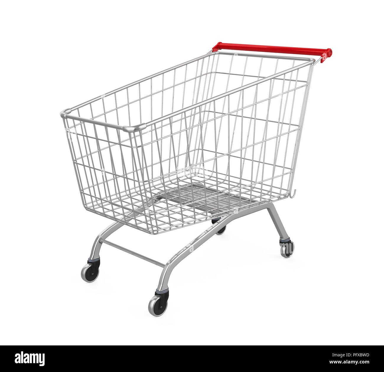 Shopping Cart Isolated Stock Photo Alamy